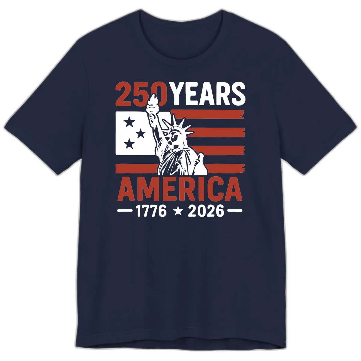America 250 Years Celebration Premium T-Shirt in Navy