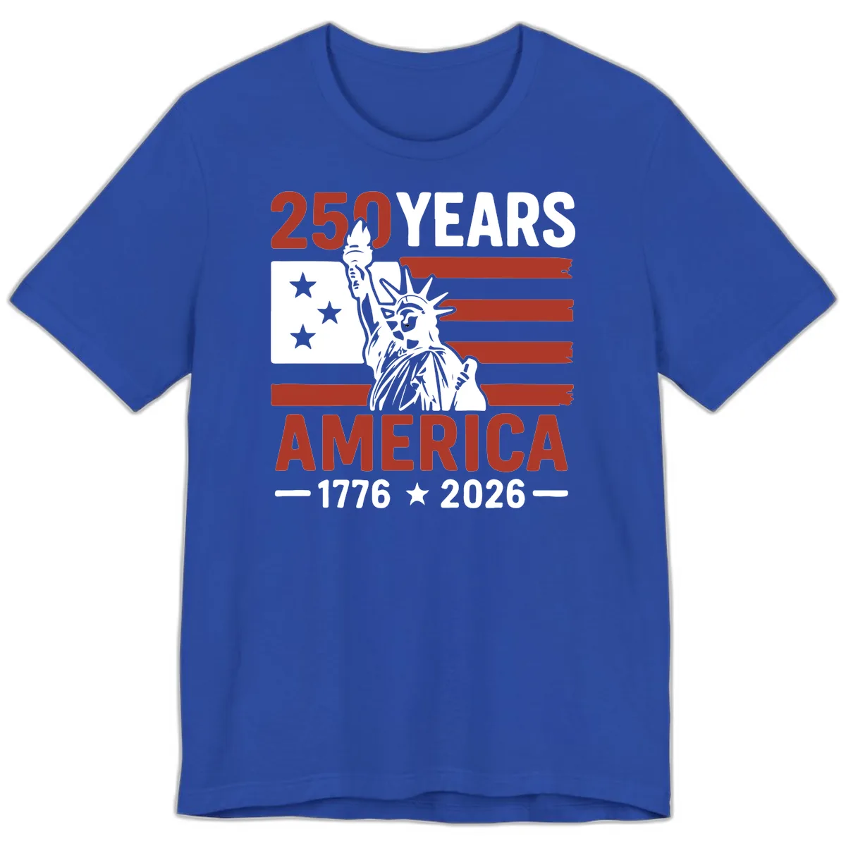 America 250 Years Celebration Premium T-Shirt in True Royal