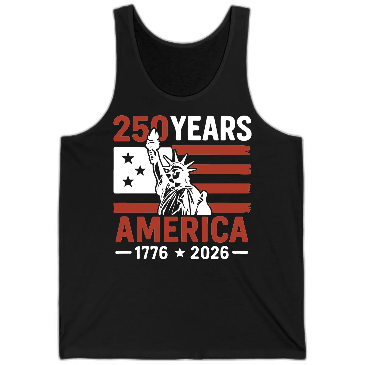 America 250 Years Celebration Tank in Black