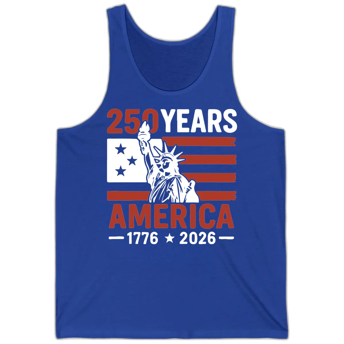 America 250 Years Celebration Tank in True Royal
