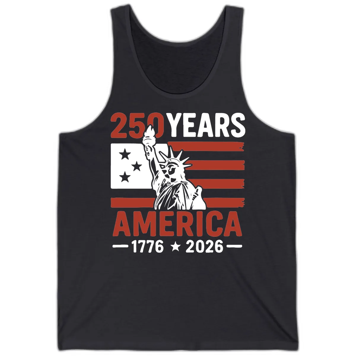 America 250 Years Celebration Tank in Dark Grey