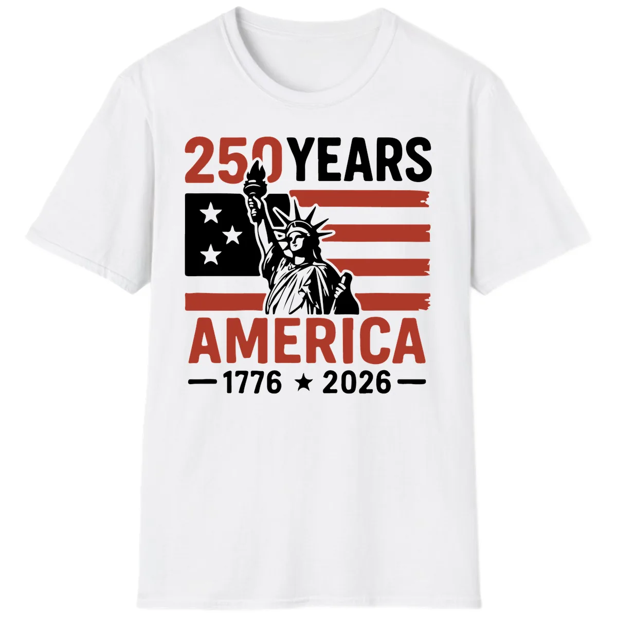 America 250 Years Celebration T-Shirt in White