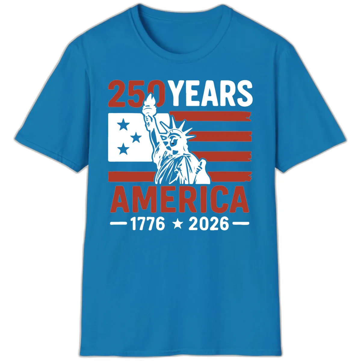America 250 Years Celebration T-Shirt in Sapphire