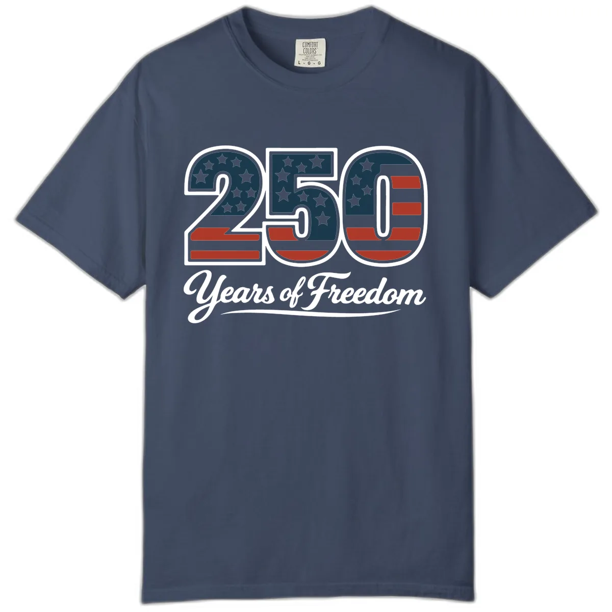 America 250 Years Of Freedom Design Comfort Color in Midnight