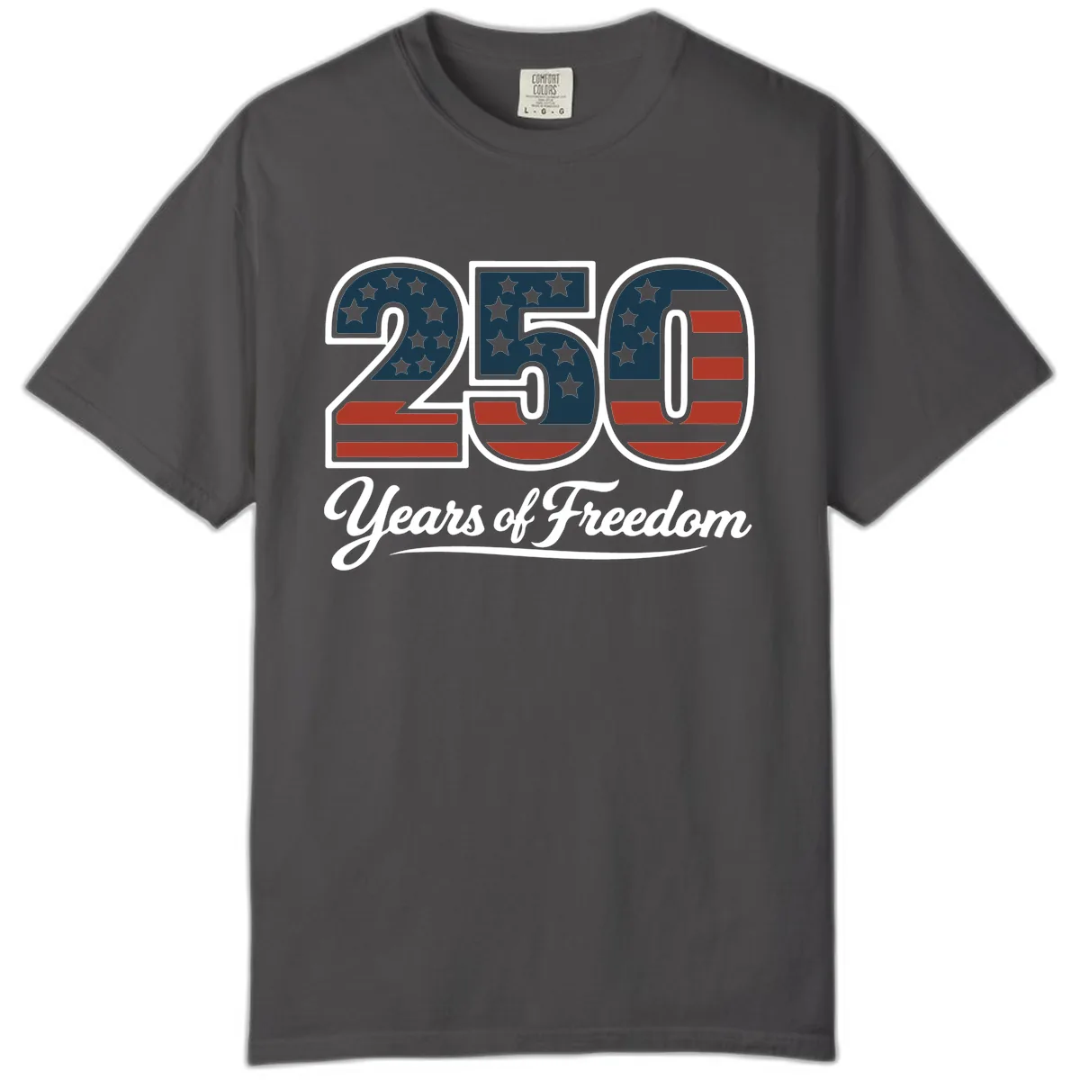 America 250 Years Of Freedom Design Comfort Color in Graphite