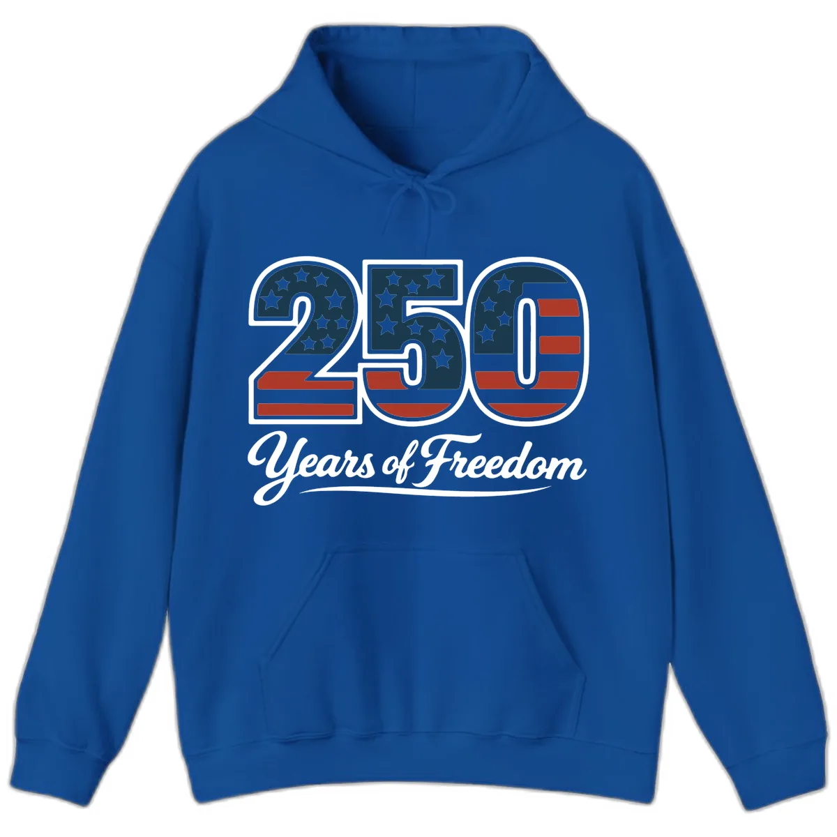 America 250 Years Of Freedom Design Hoodie in Royal
