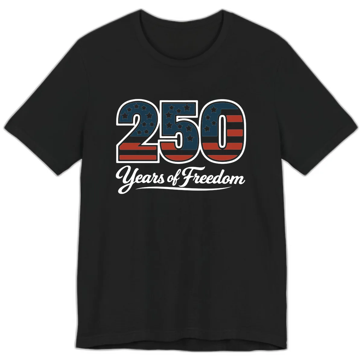 America 250 Years Of Freedom Design Premium T-Shirt in Black