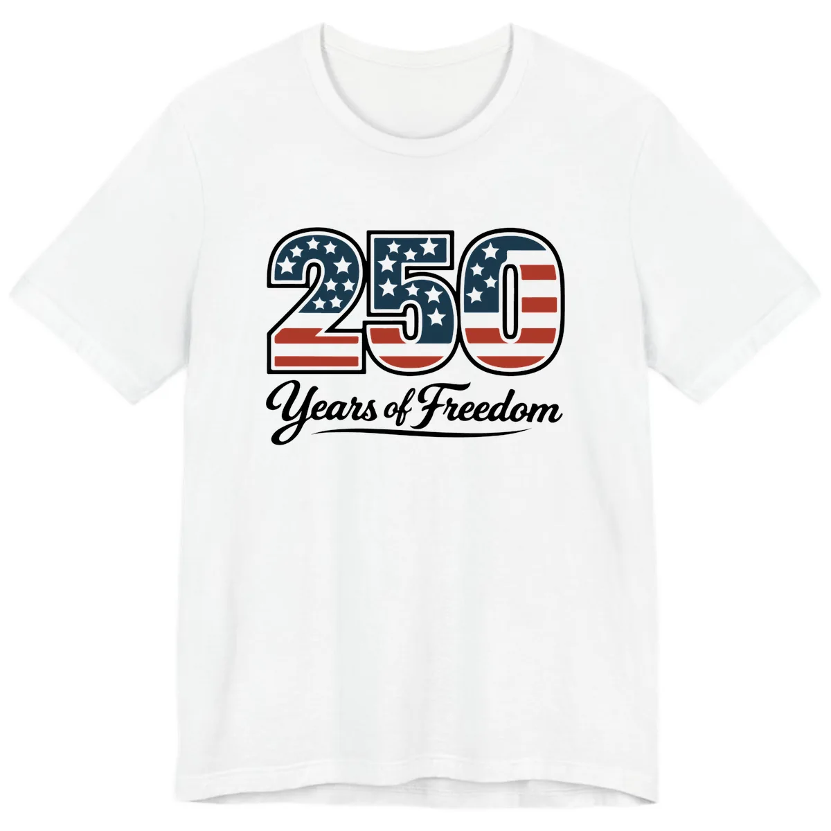 America 250 Years Of Freedom Design Premium T-Shirt in White