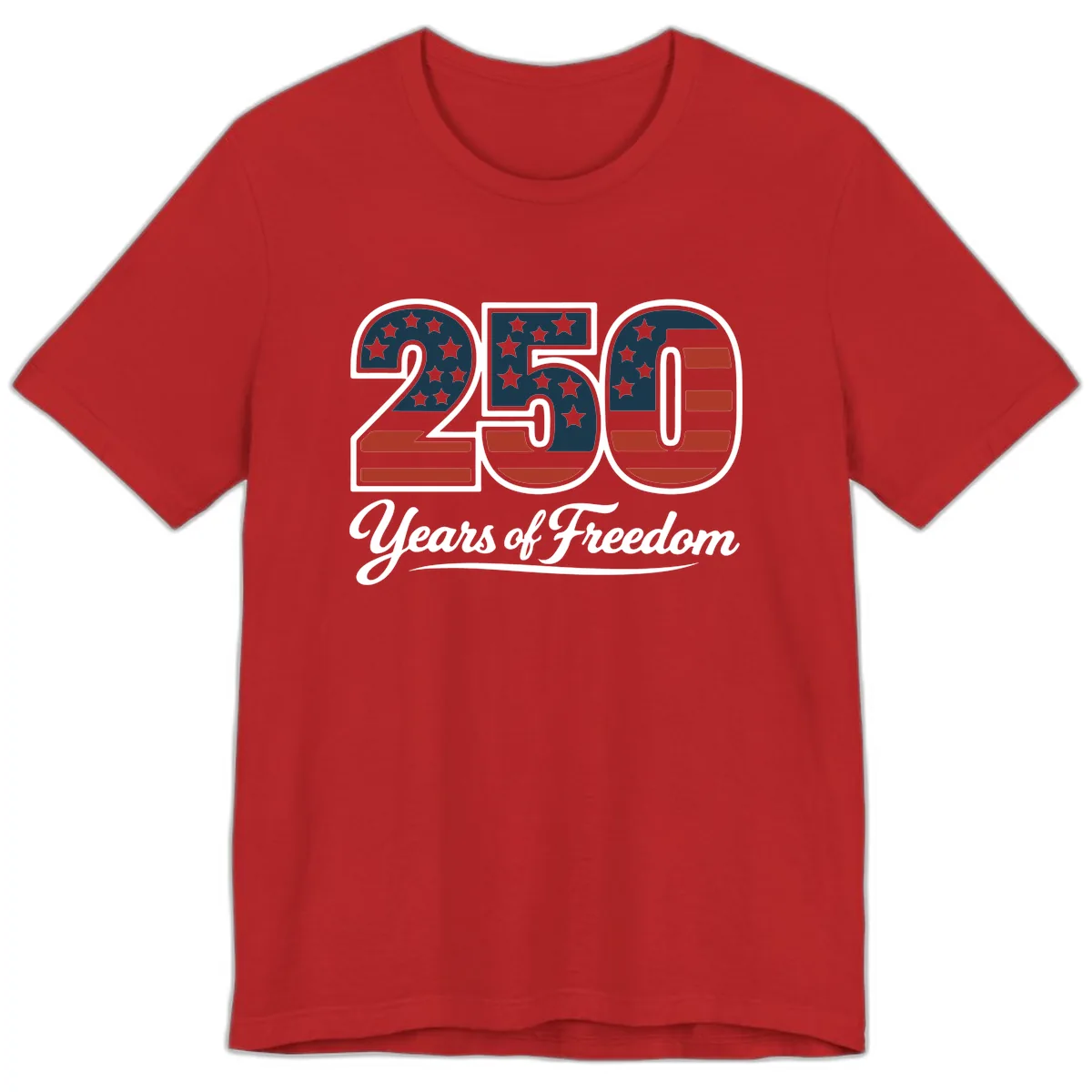 America 250 Years Of Freedom Design Premium T-Shirt in Red