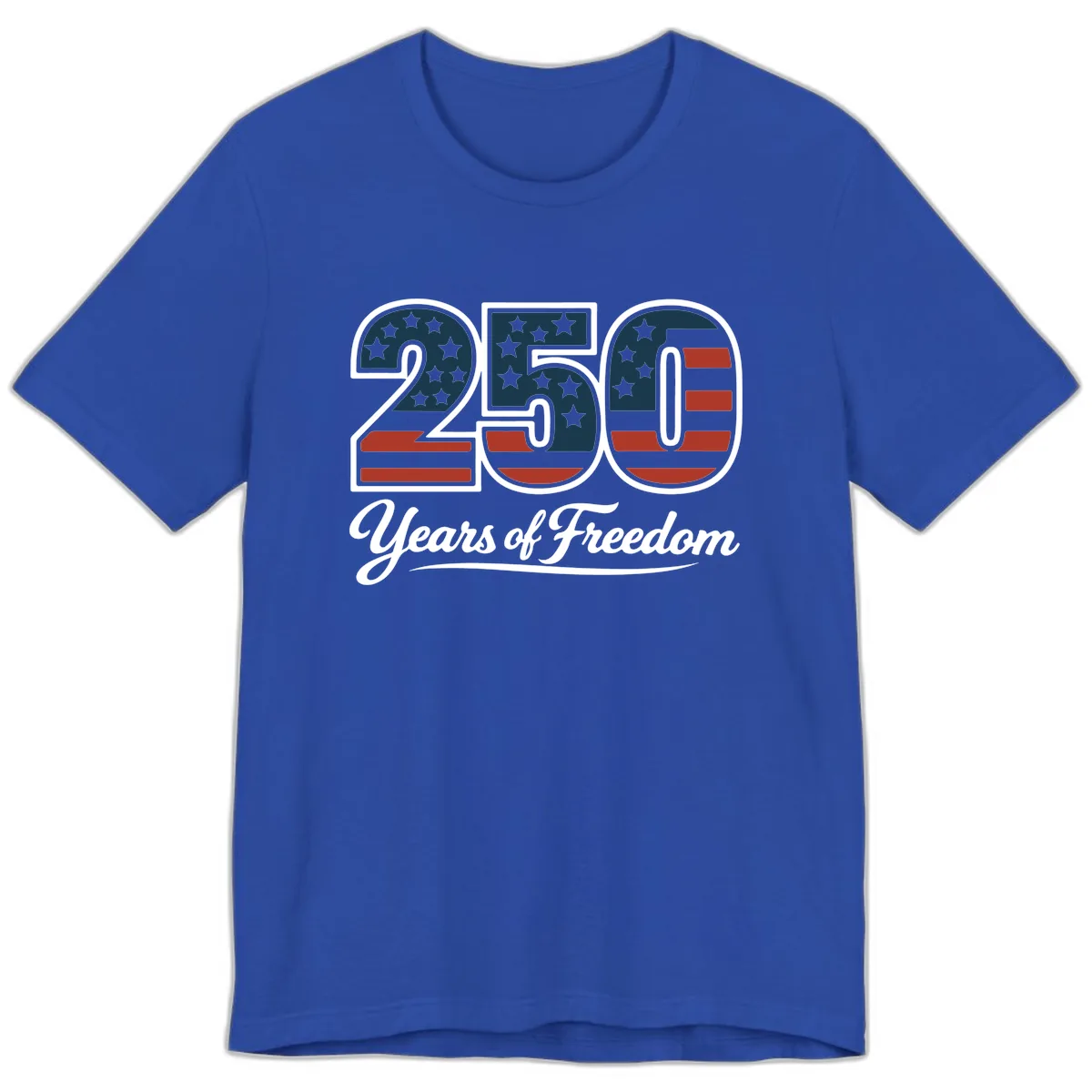 America 250 Years Of Freedom Design Premium T-Shirt in True Royal