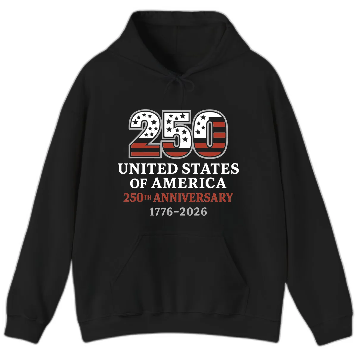 United States 250th Anniversary Celebration Hoodie in Black