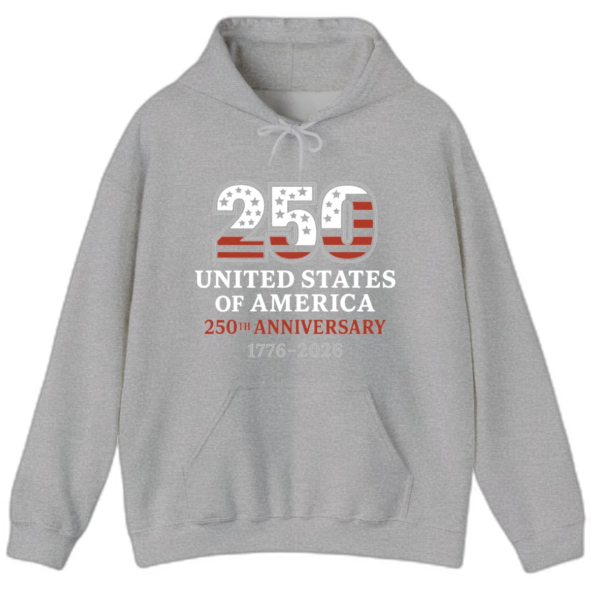 United States 250th Anniversary Celebration Hoodie in Sport Grey