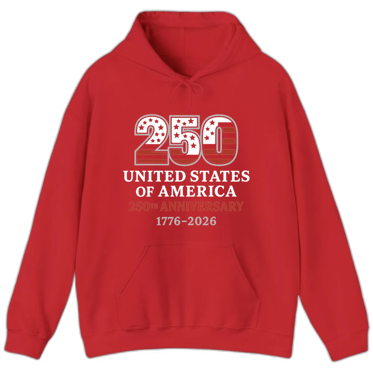United States 250th Anniversary Celebration Hoodie in Red