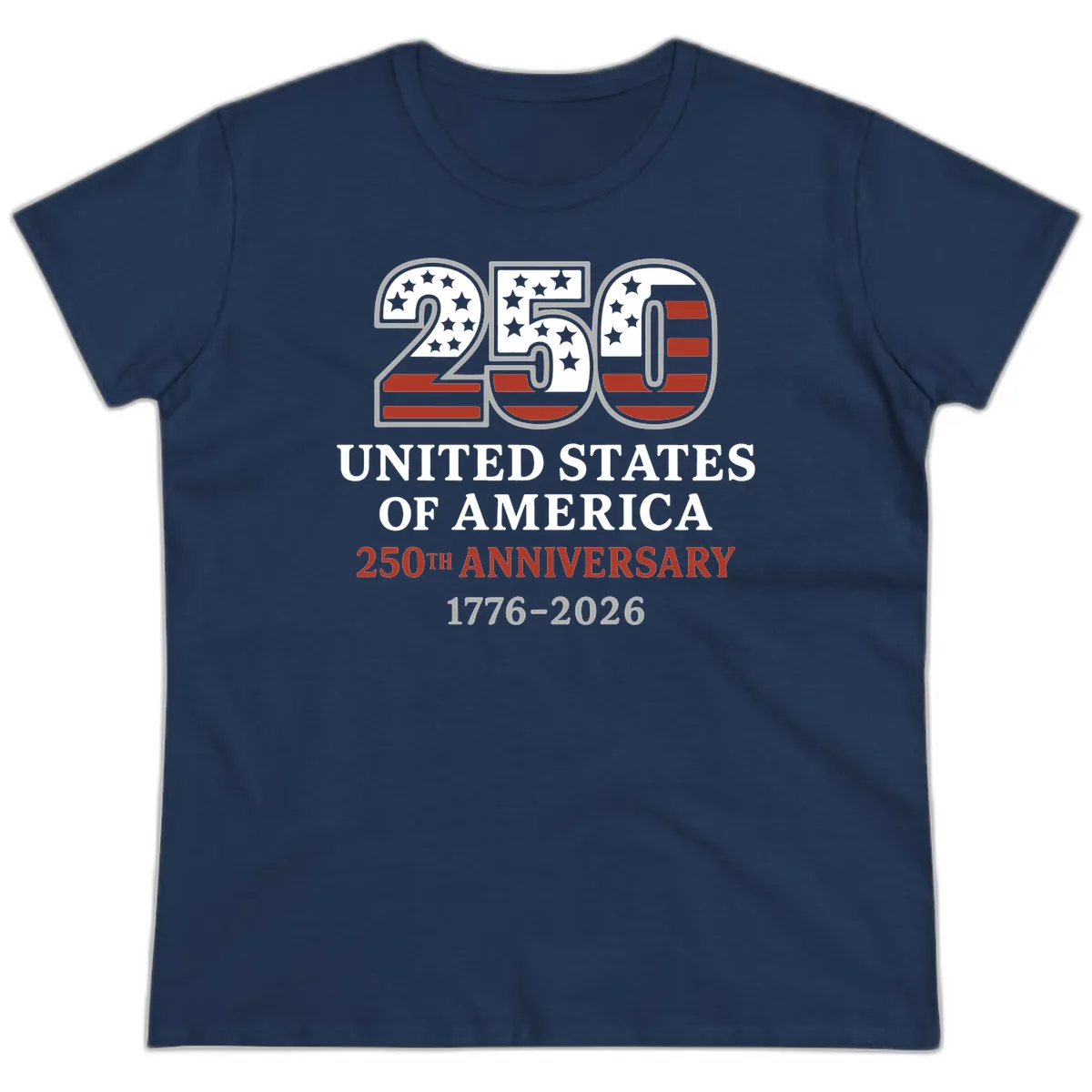 United States 250th Anniversary Celebration Ladies Tee in Navy