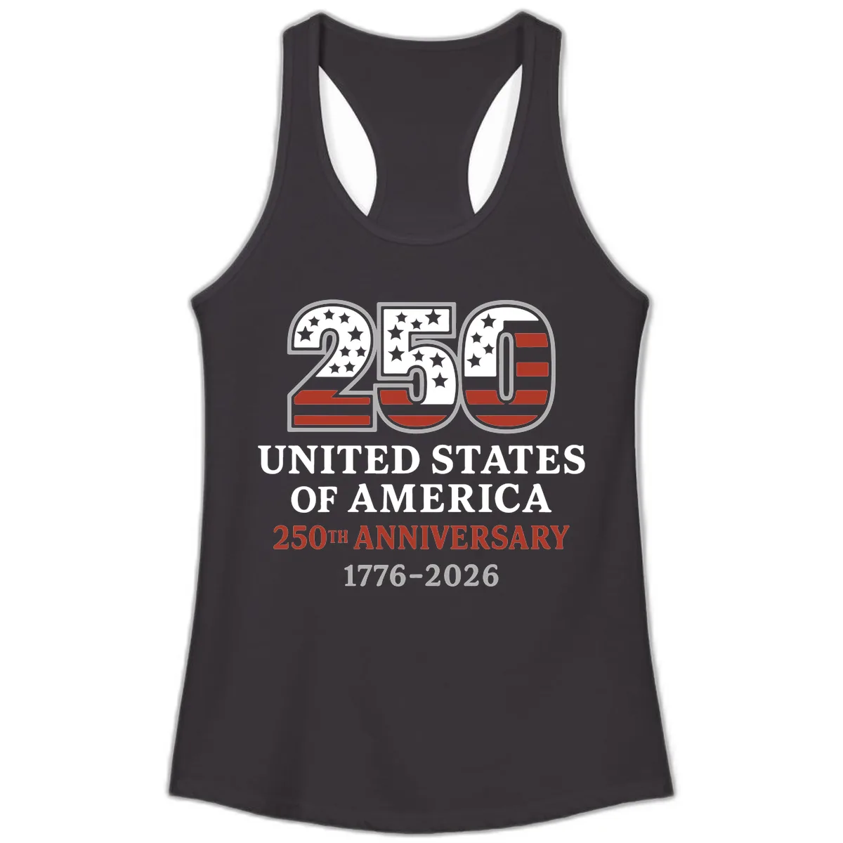United States 250th Anniversary Celebration Ladies Tank in Black