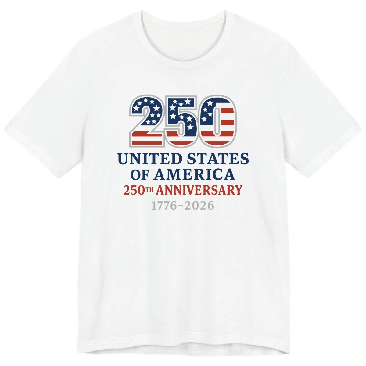 United States 250th Anniversary Celebration Premium T-Shirt in White