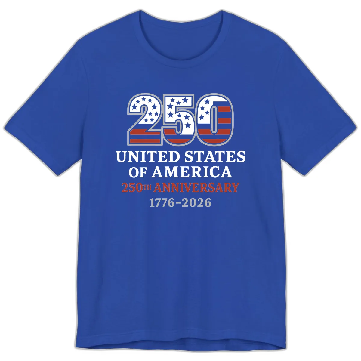 United States 250th Anniversary Celebration Premium T-Shirt in True Royal