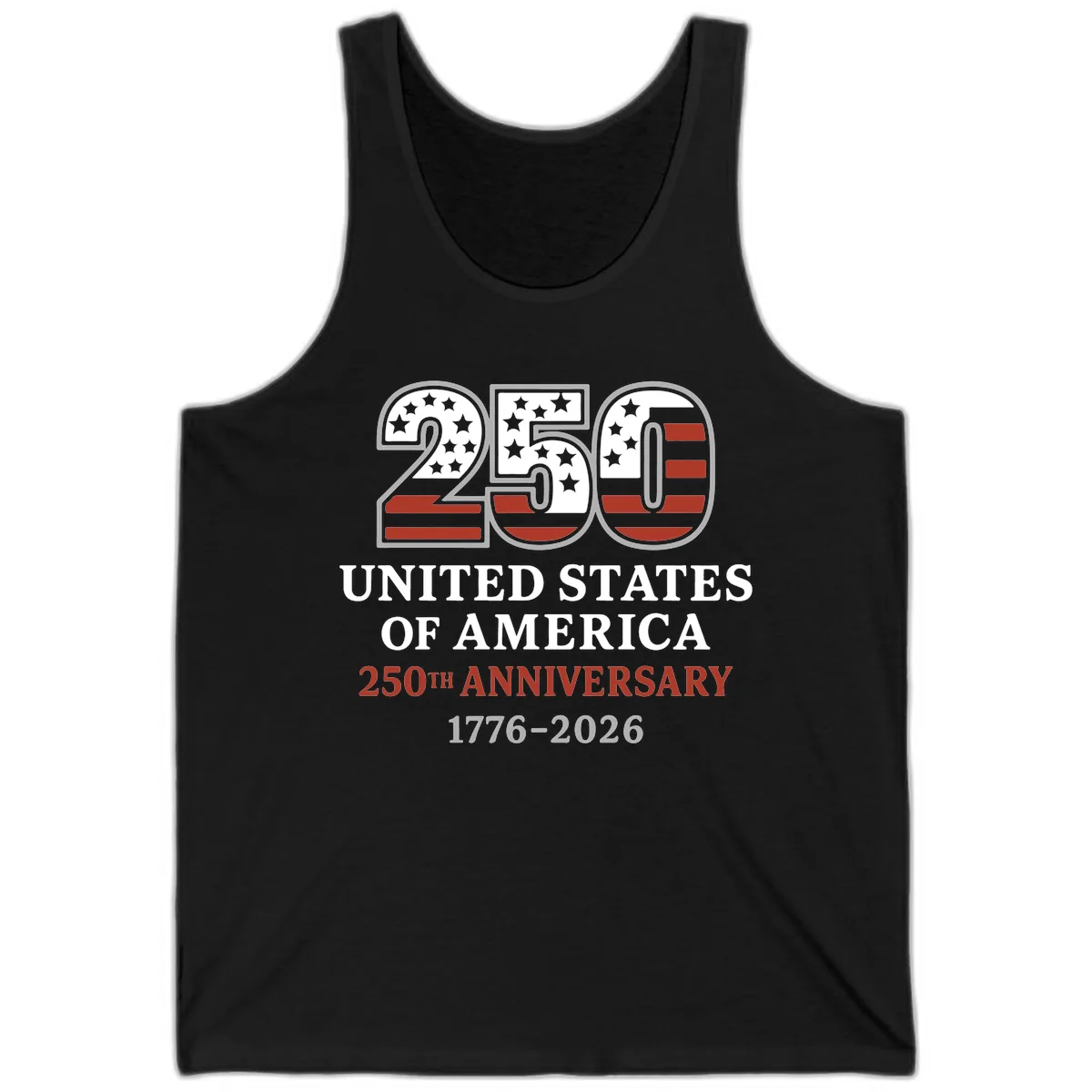 United States 250th Anniversary Celebration Tank in Black
