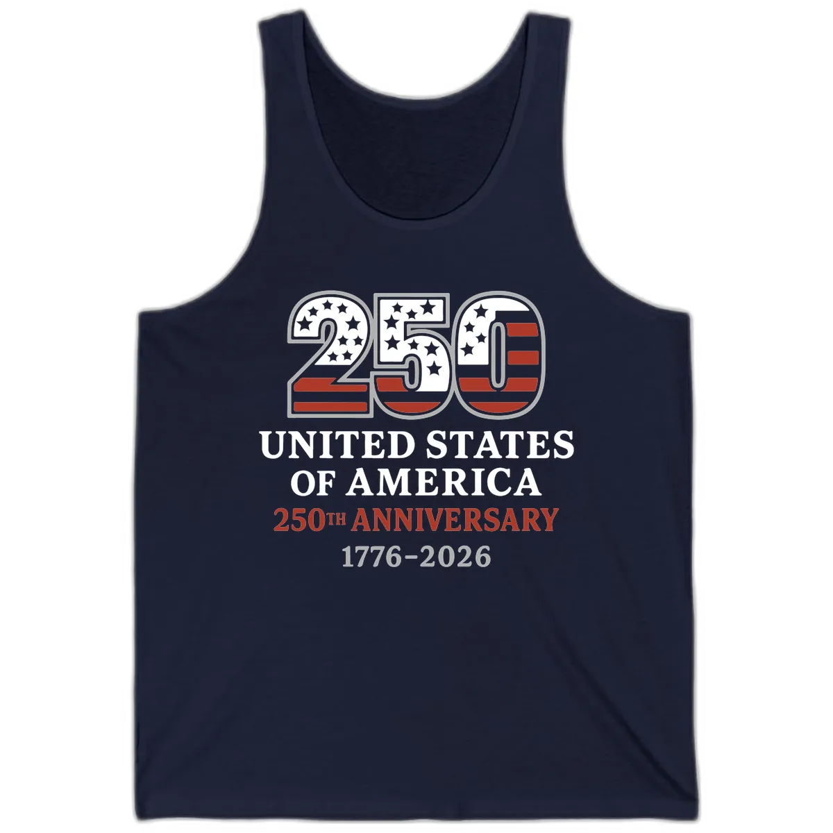 United States 250th Anniversary Celebration Tank in Navy