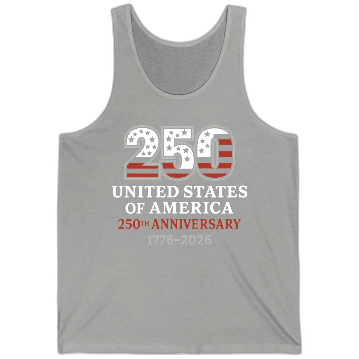 United States 250th Anniversary Celebration Tank in Athletic Heather