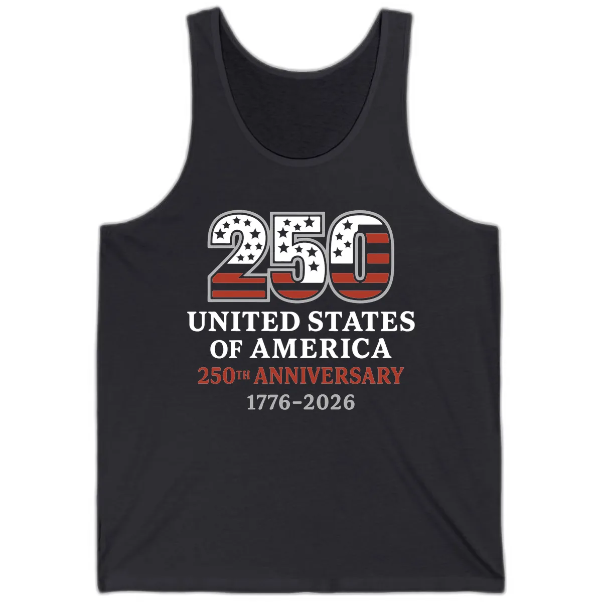United States 250th Anniversary Celebration Tank in Dark Grey