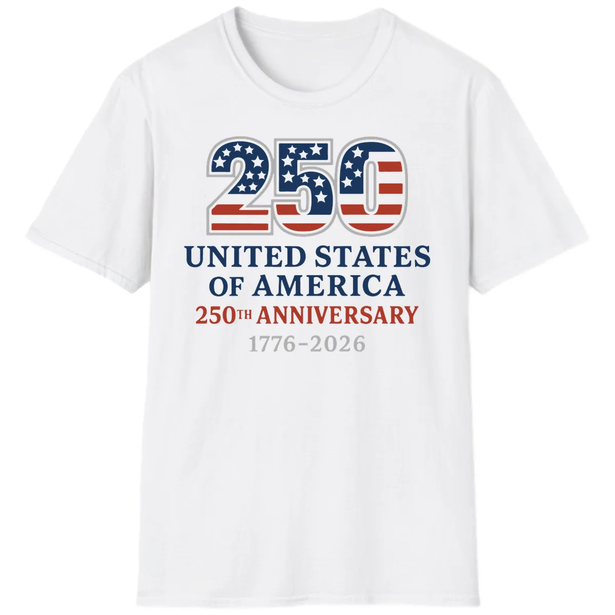 United States 250th Anniversary Celebration T-Shirt in White