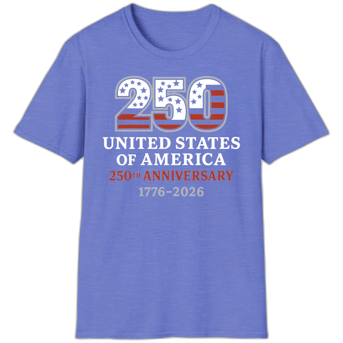United States 250th Anniversary Celebration T-Shirt in Heather Royal