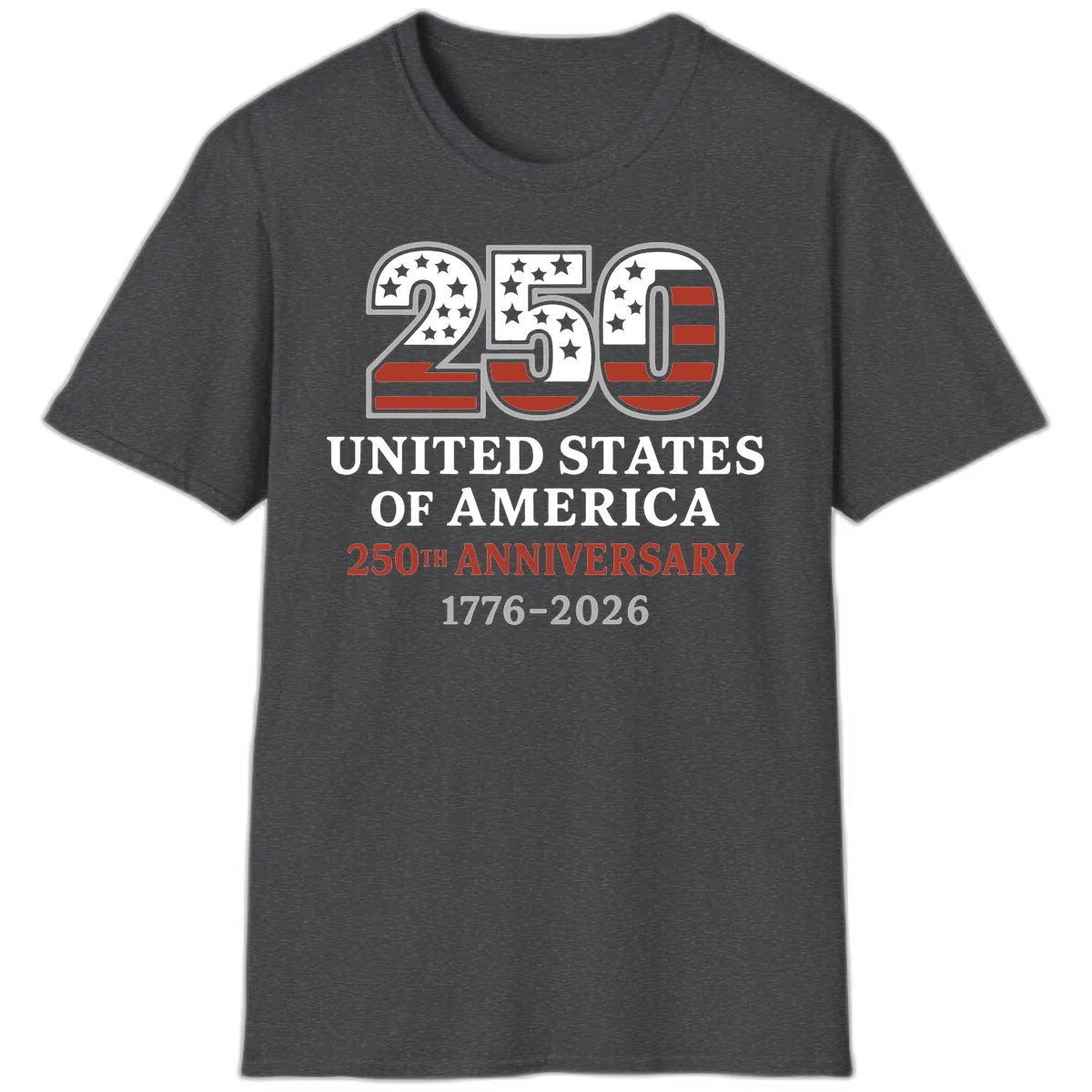 United States 250th Anniversary Celebration T-Shirt in Dark Heather