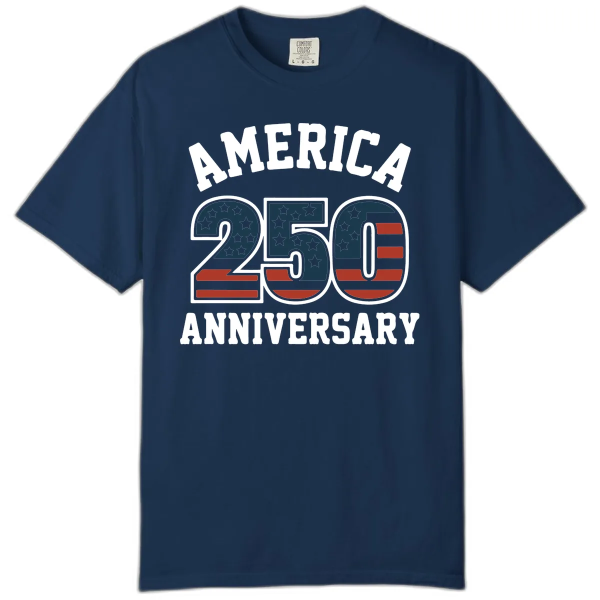 America 250th Anniversary Celebration Comfort Color in Navy
