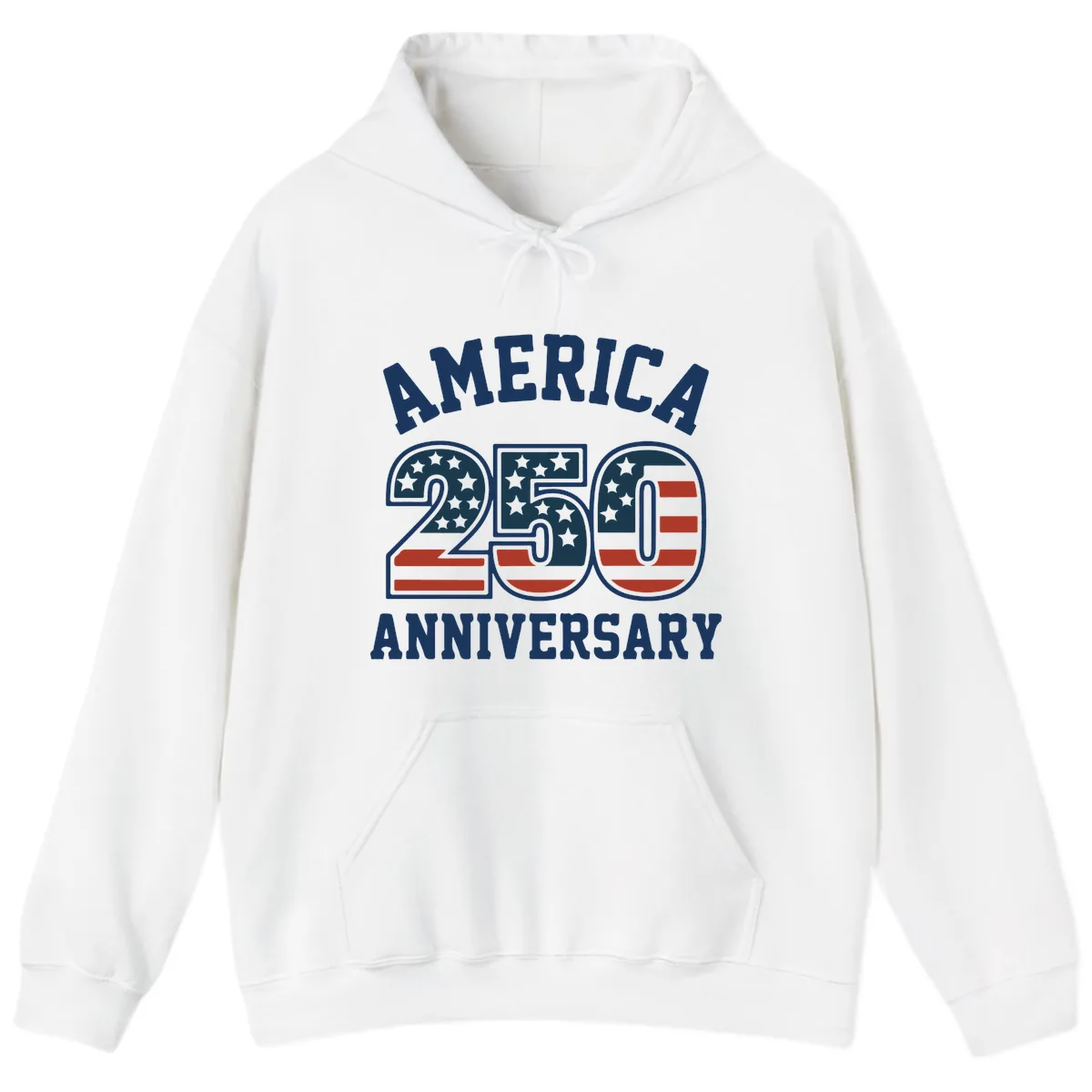 America 250th Anniversary Celebration Hoodie in White
