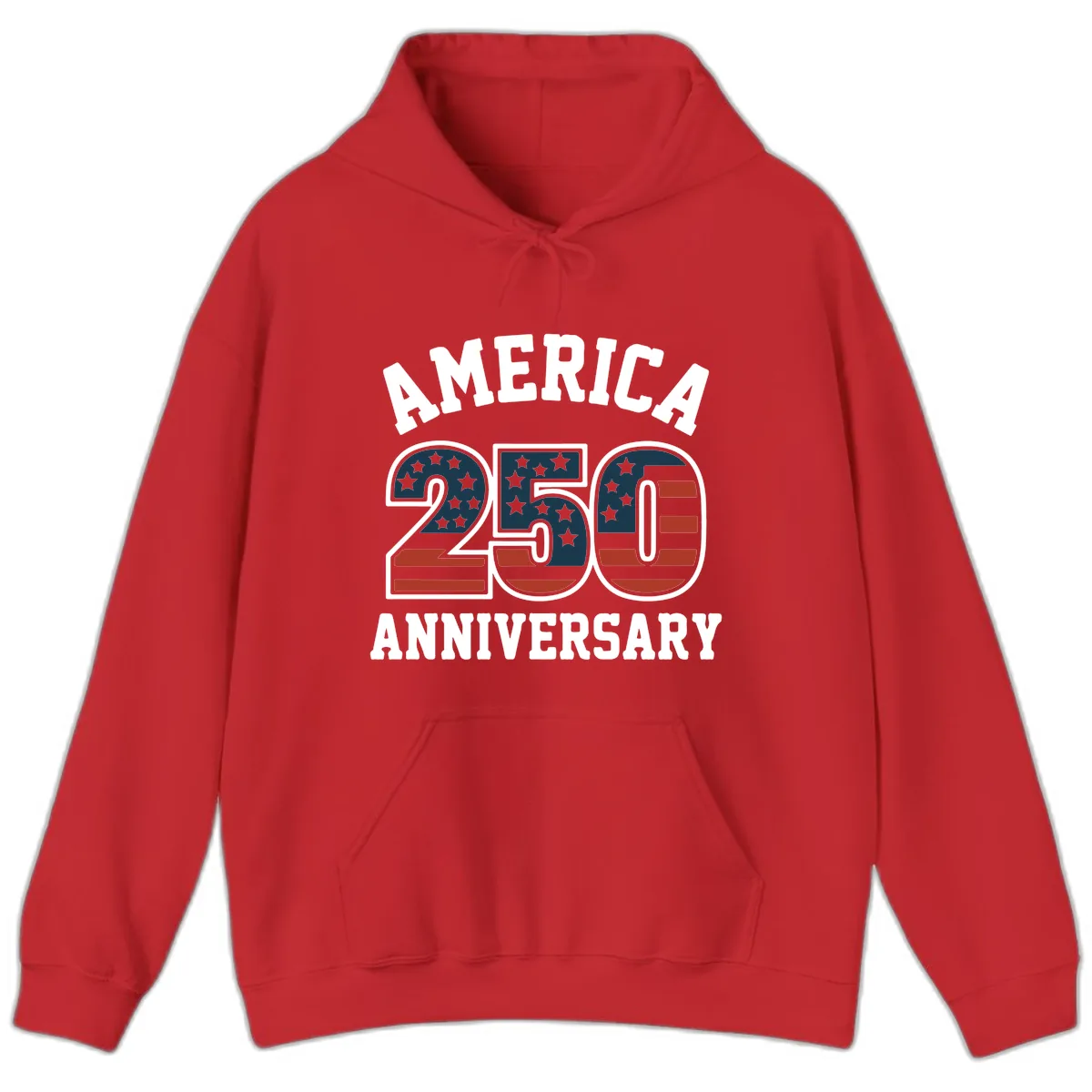 America 250th Anniversary Celebration Hoodie in Red