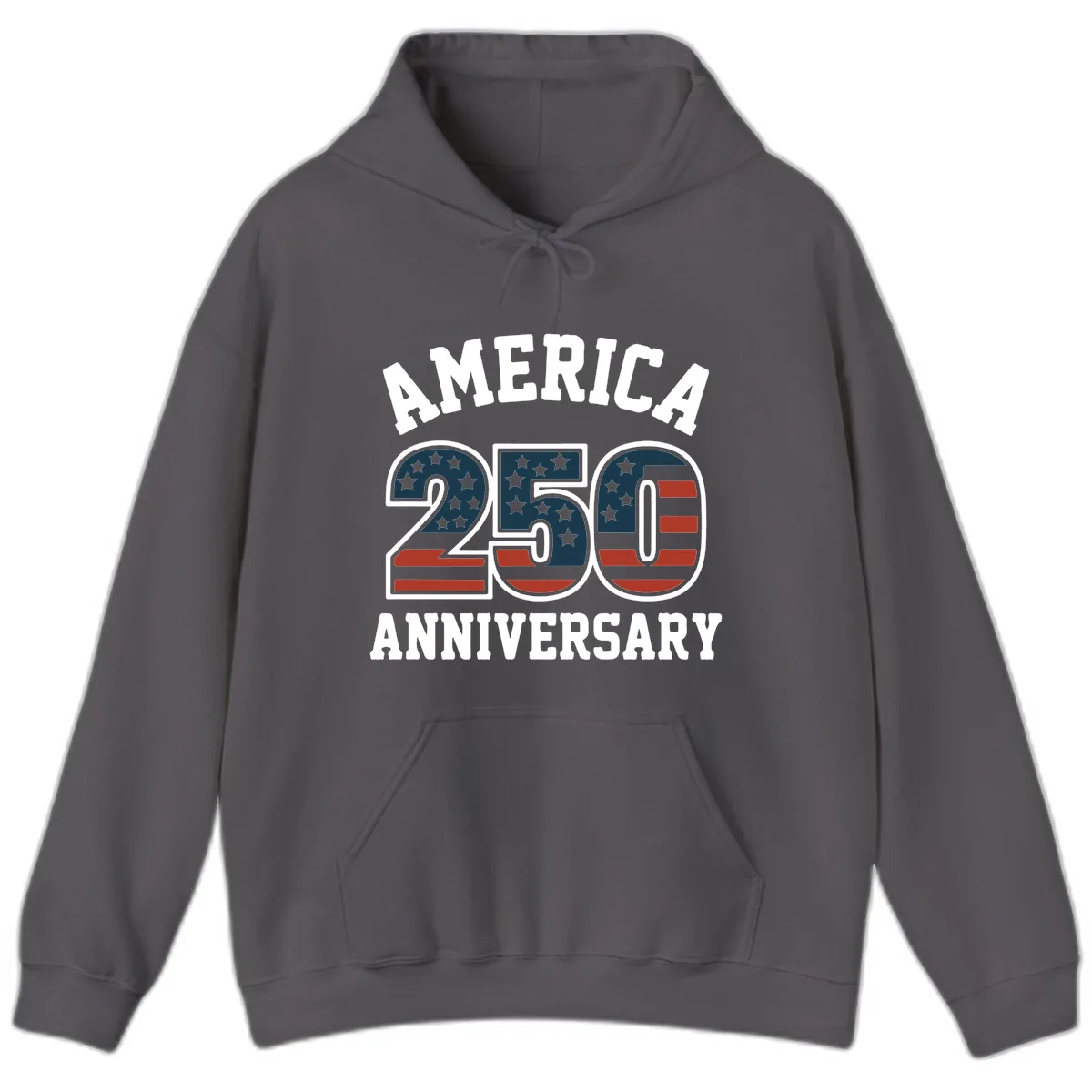 America 250th Anniversary Celebration Hoodie in Charcoal