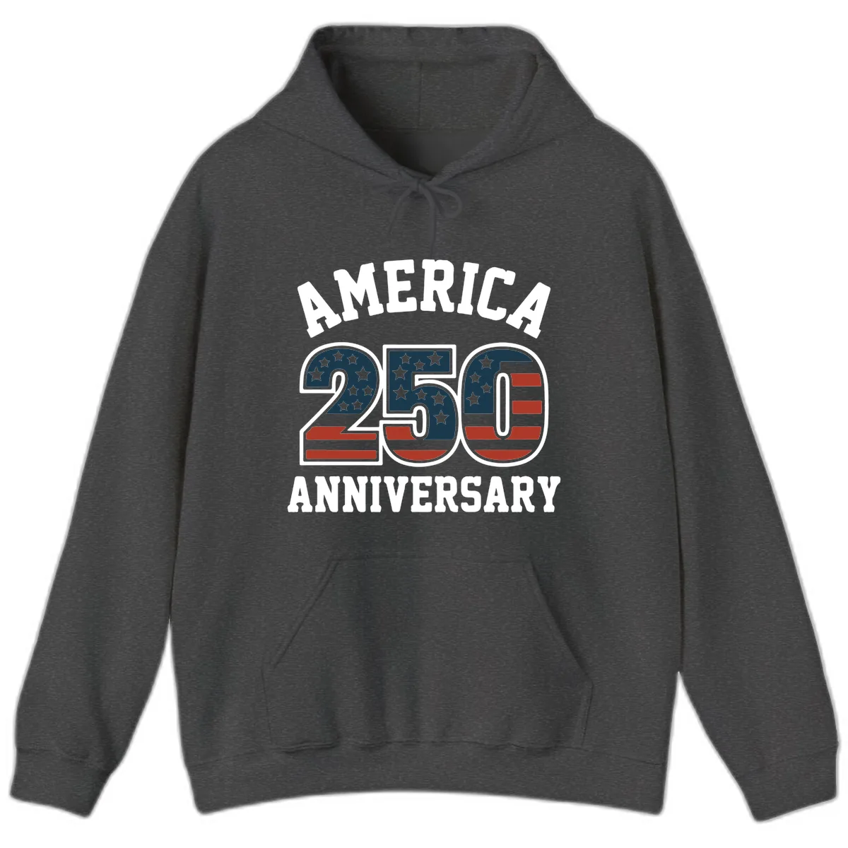 America 250th Anniversary Celebration Hoodie in Dark Heather