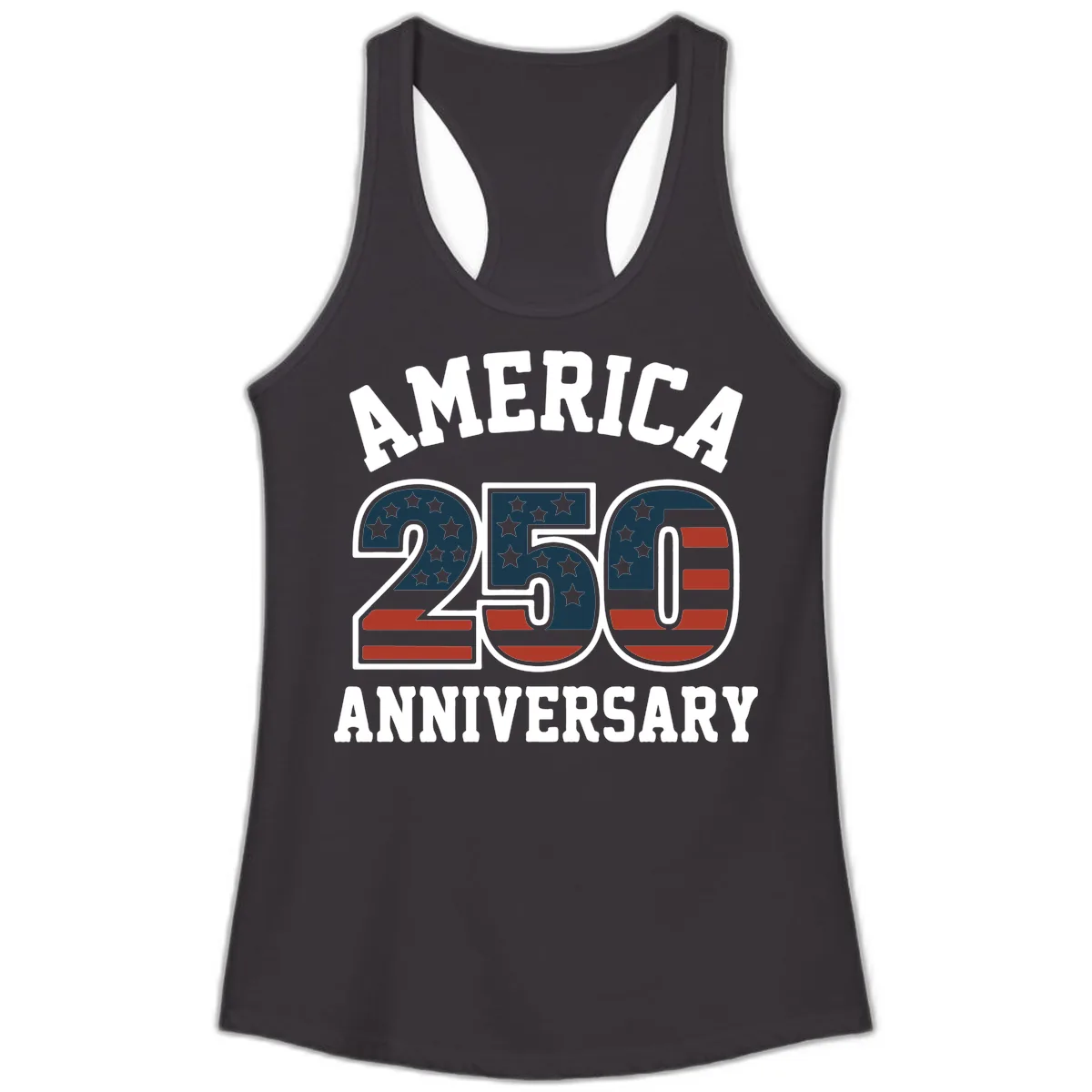 America 250th Anniversary Celebration Ladies Tank in Black