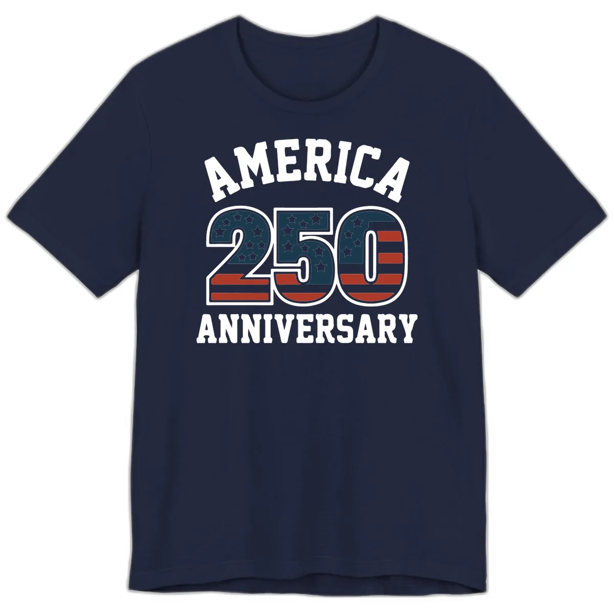 America 250th Anniversary Celebration Premium T-Shirt in Navy