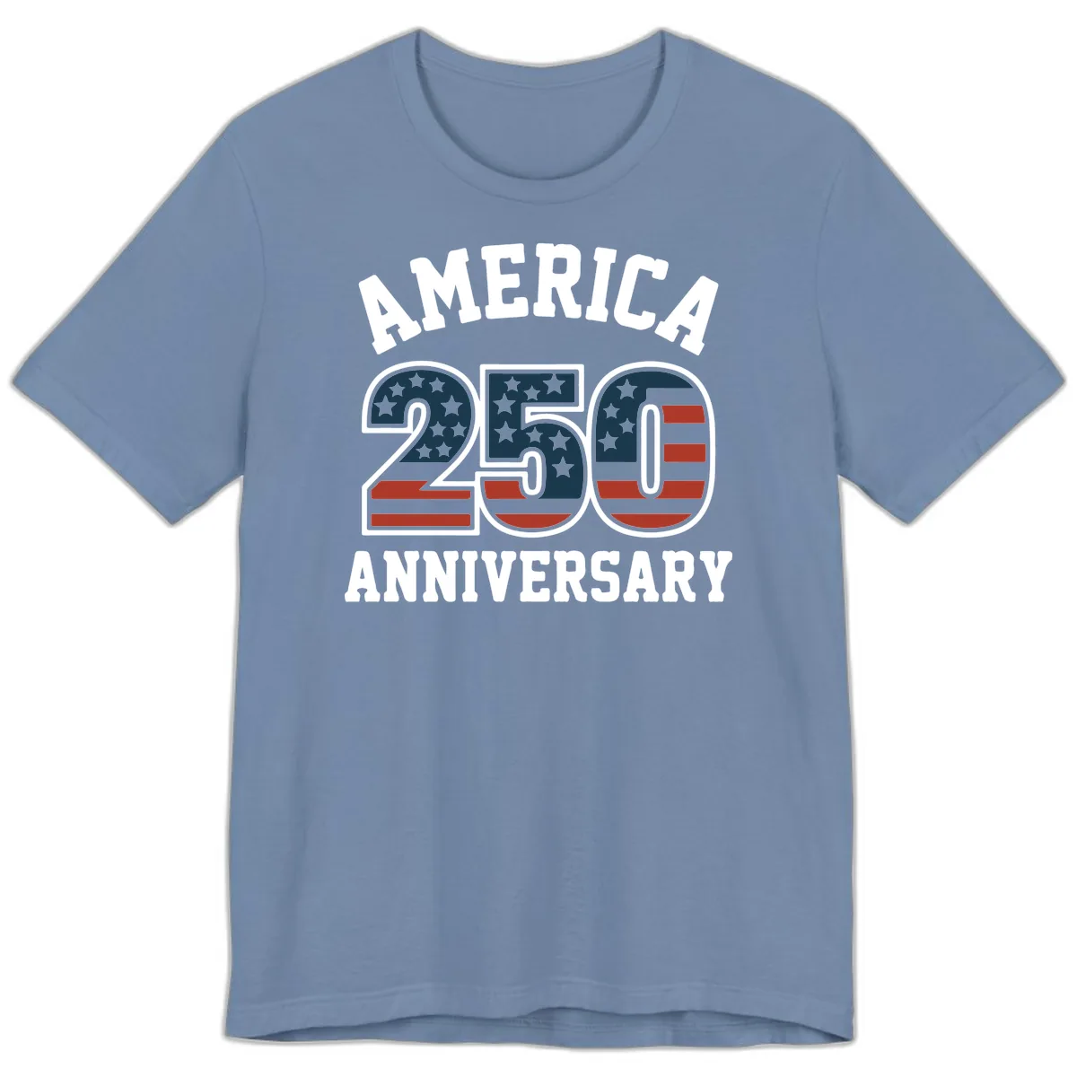 America 250th Anniversary Celebration Premium T-Shirt in Steel Blue