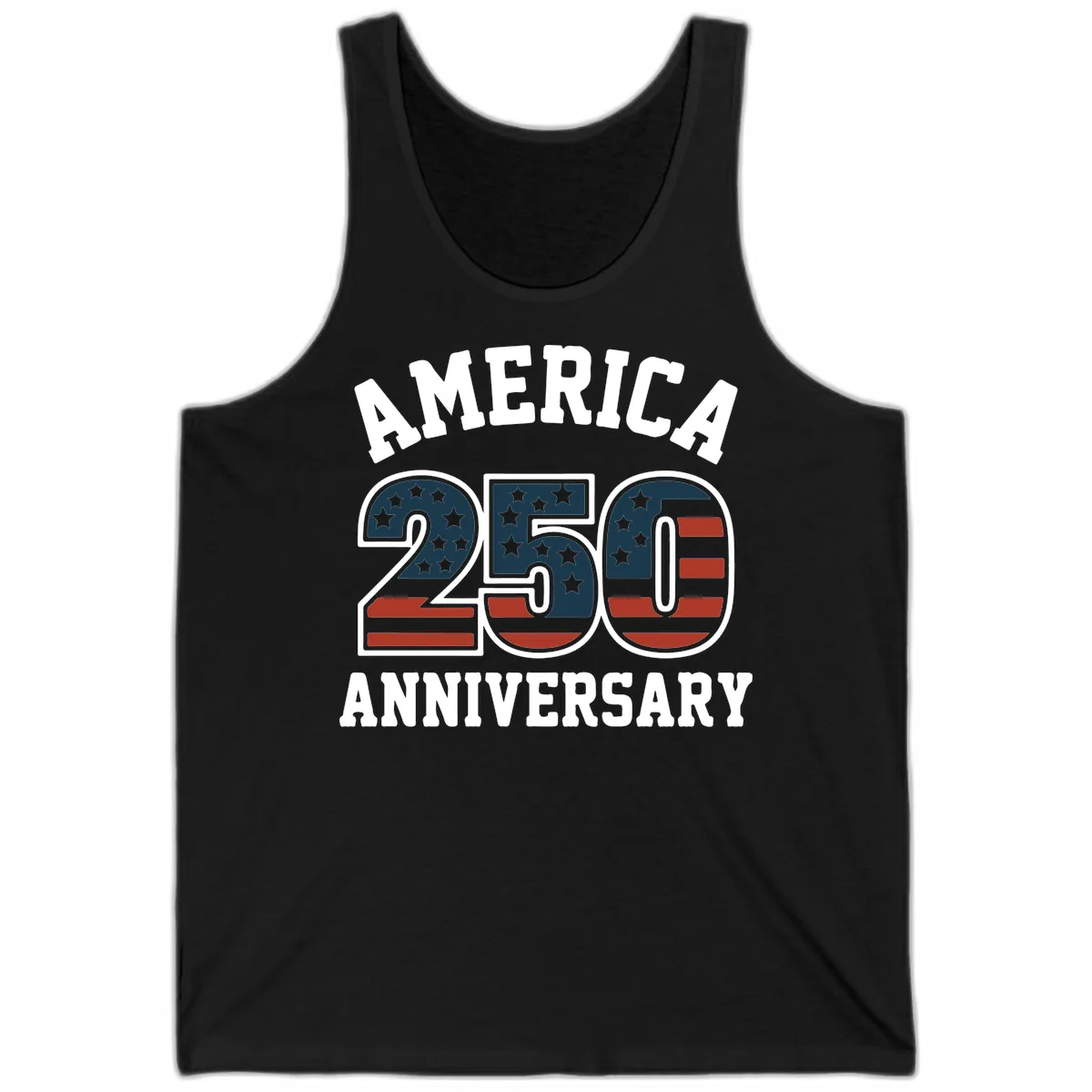 America 250th Anniversary Celebration Tank in Black