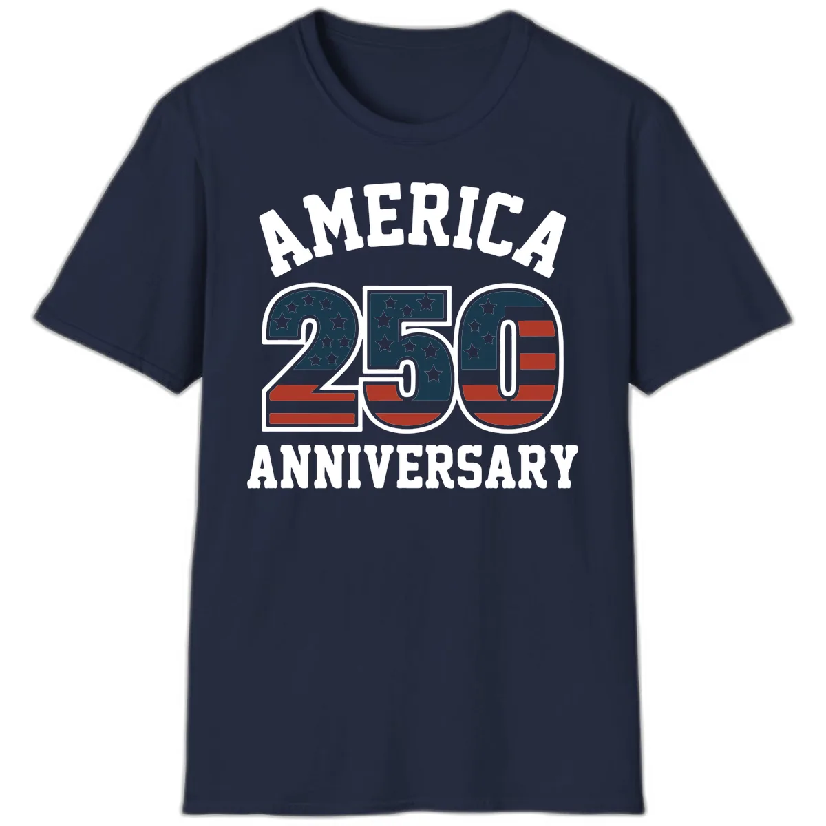 America 250th Anniversary Celebration T-Shirt in Navy