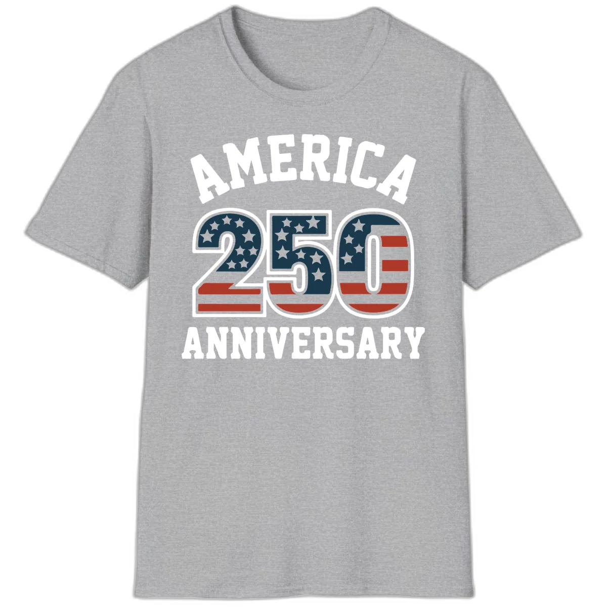 America 250th Anniversary Celebration T-Shirt in Sport Grey