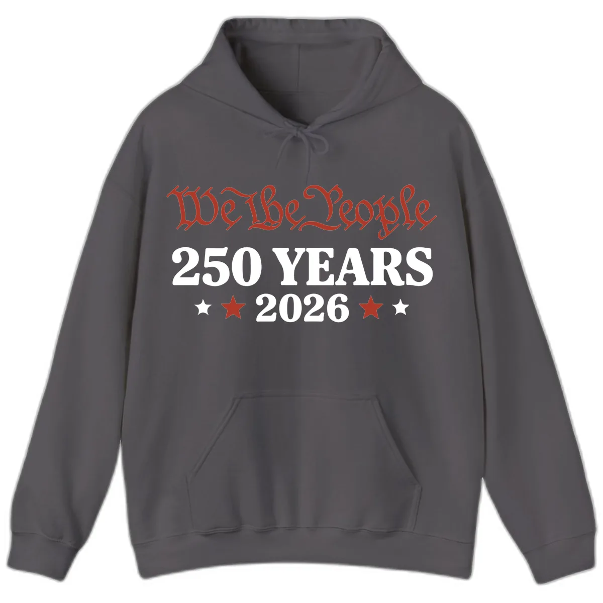 We The People 250 Years 2026 Hoodie in Charcoal