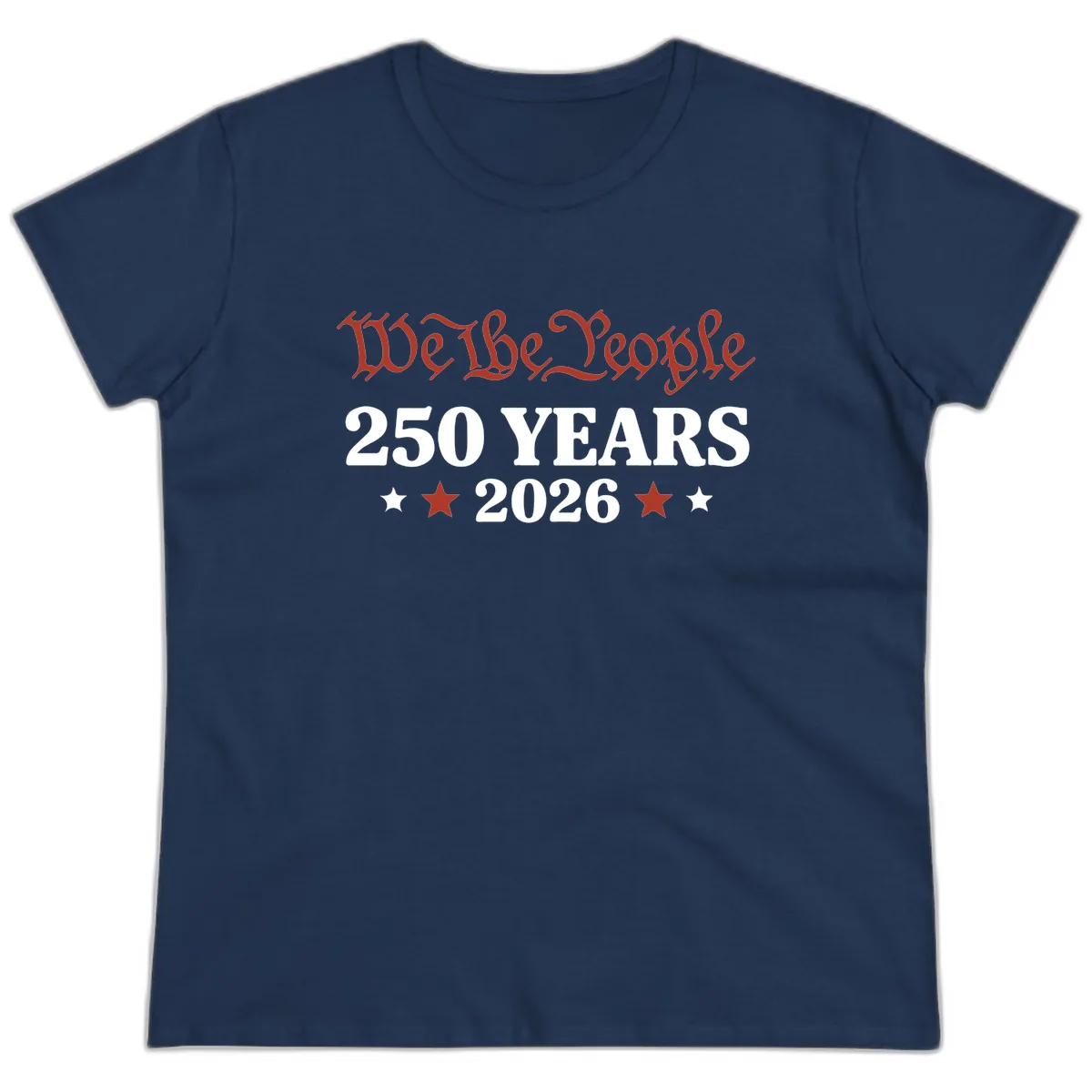 We The People 250 Years 2026 Ladies Tee in Navy
