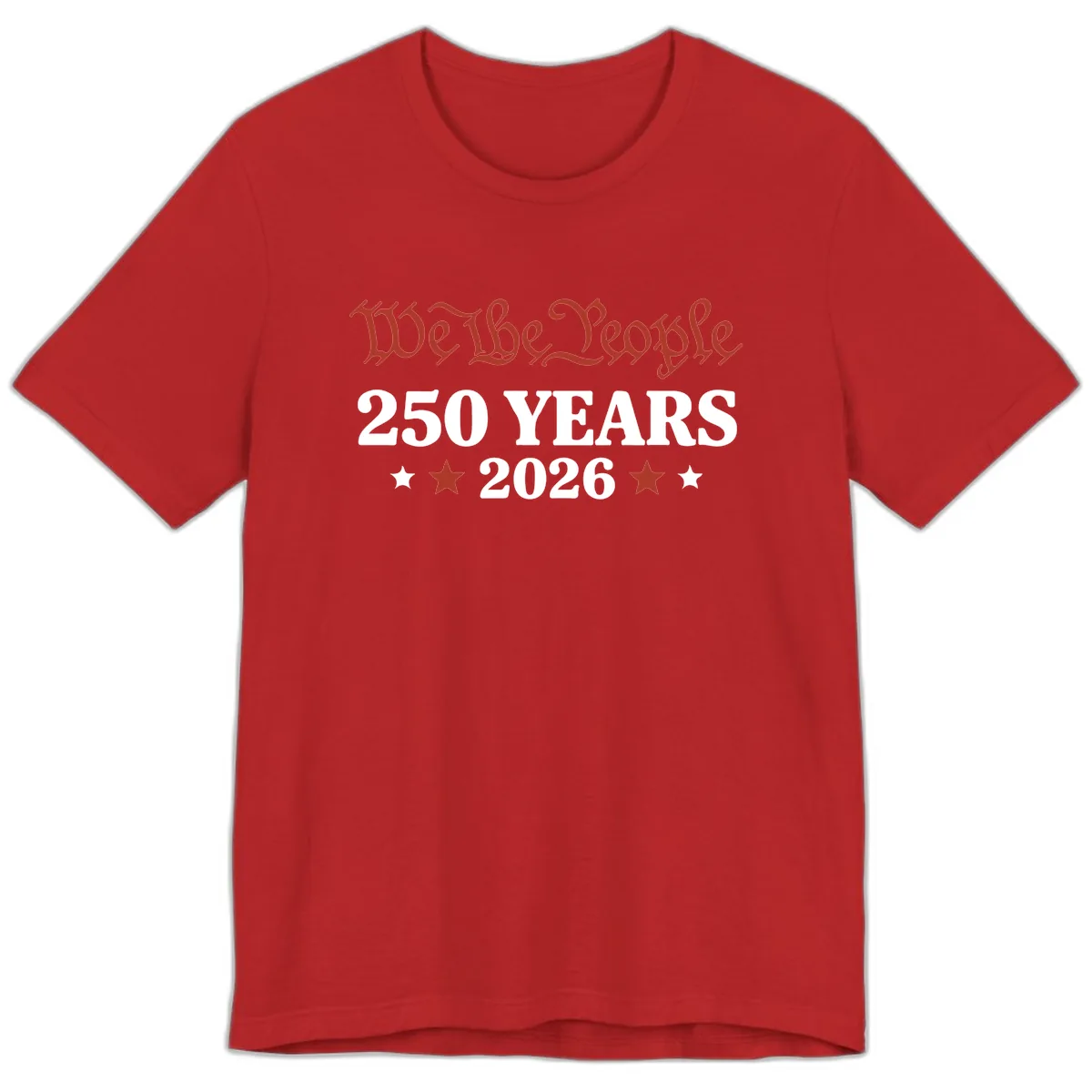 We The People 250 Years 2026 Premium T-Shirt in Red
