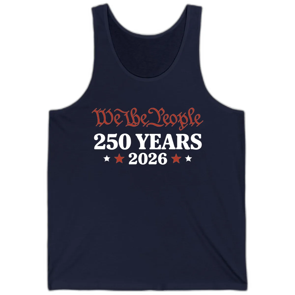 We The People 250 Years 2026 Tank in Navy