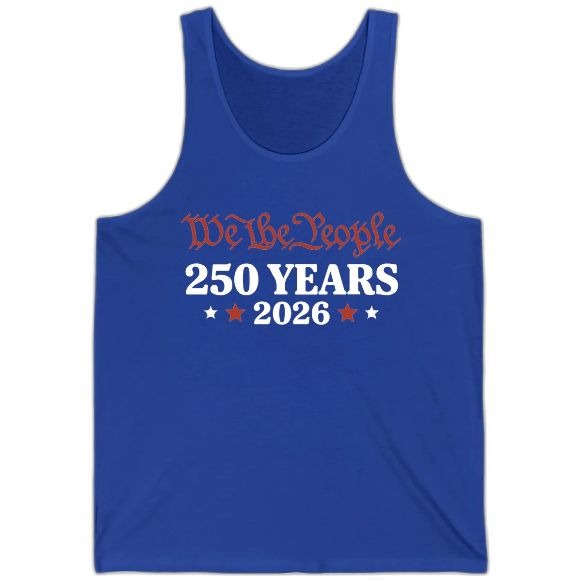We The People 250 Years 2026 Tank in True Royal