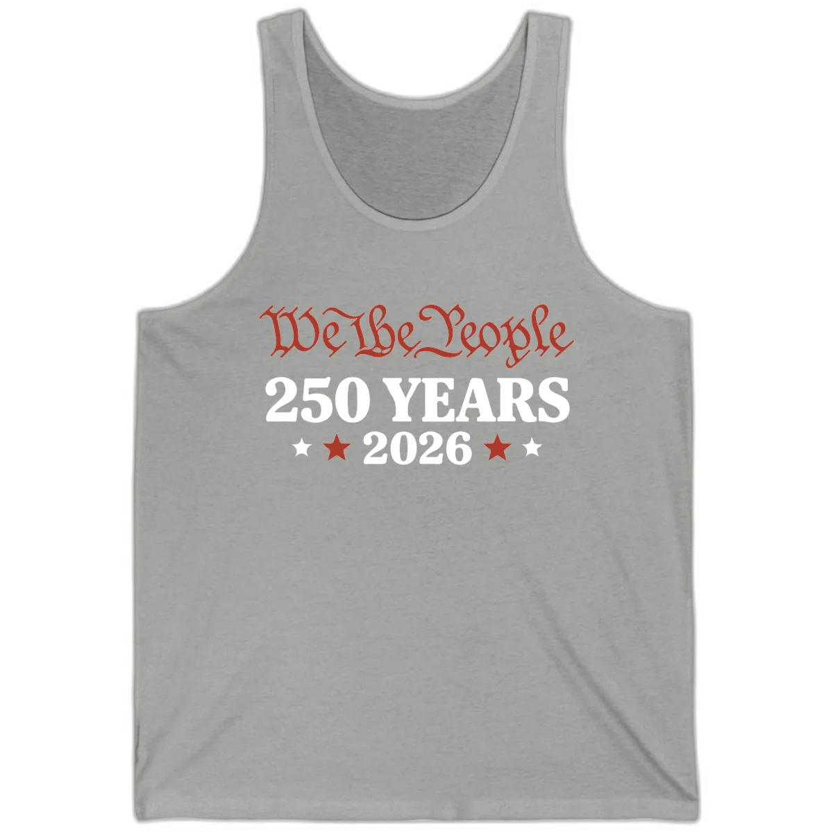 We The People 250 Years 2026 Tank in Athletic Heather