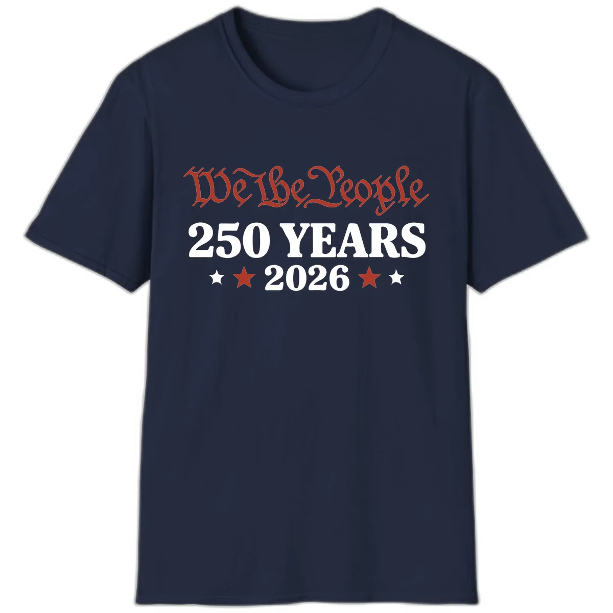 We The People 250 Years 2026 T-Shirt in Navy