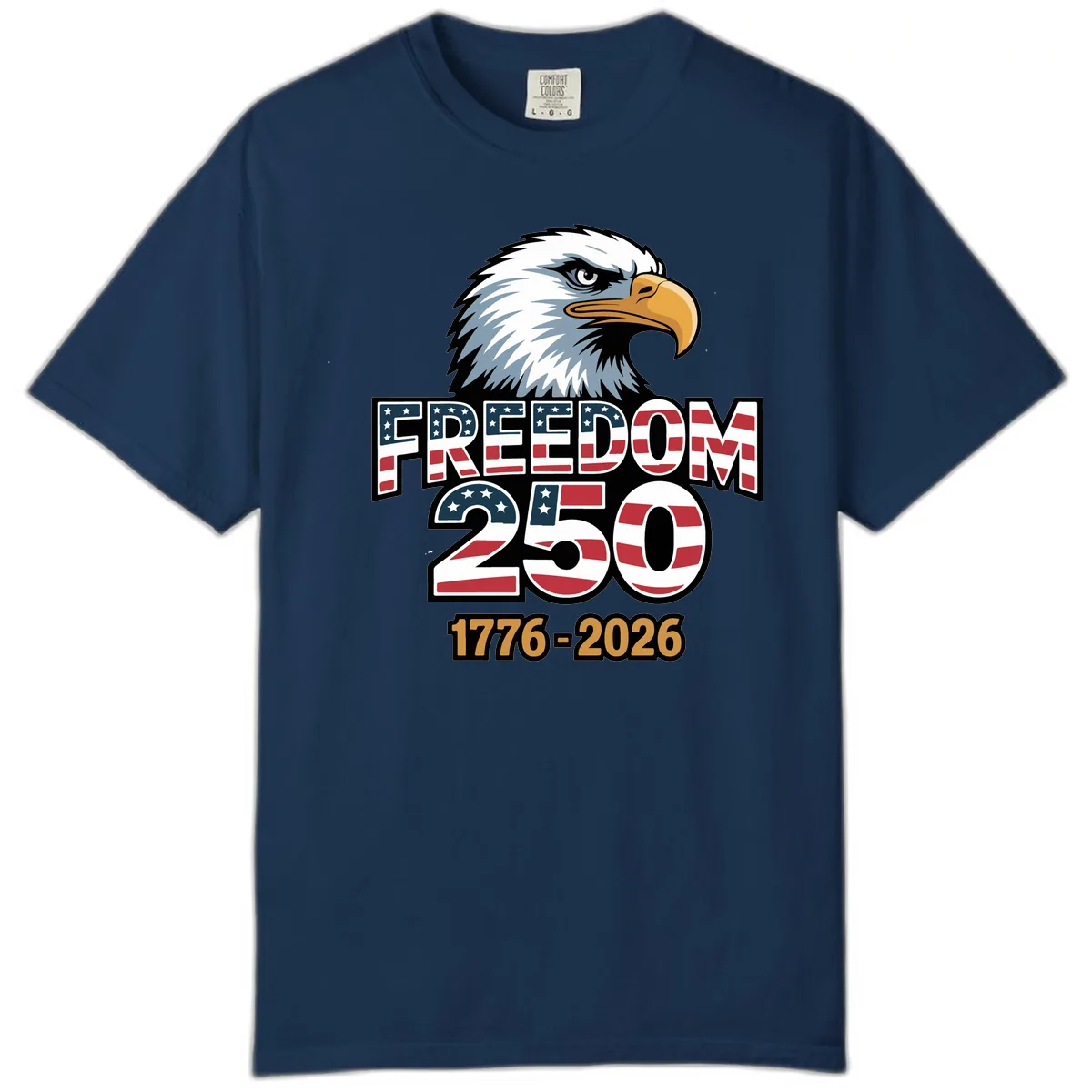 Freedom 250th Anniversary Celebration Comfort Color in Navy