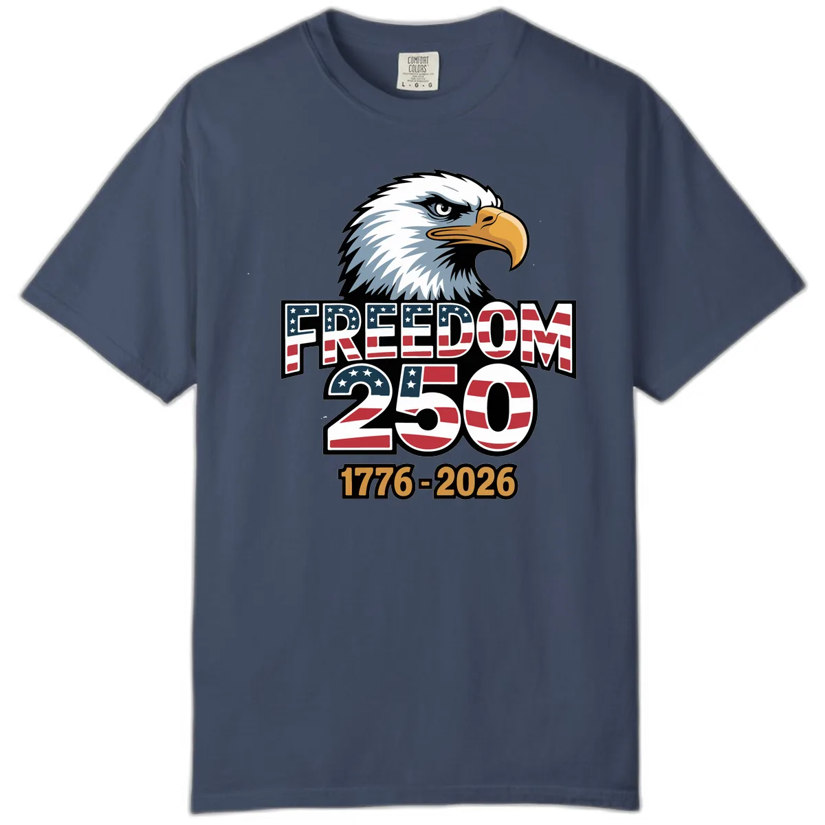 Freedom 250th Anniversary Celebration Comfort Color in Midnight