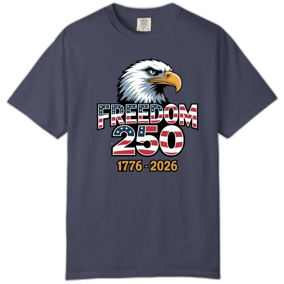 Freedom 250th Anniversary Celebration Comfort Color in Denim