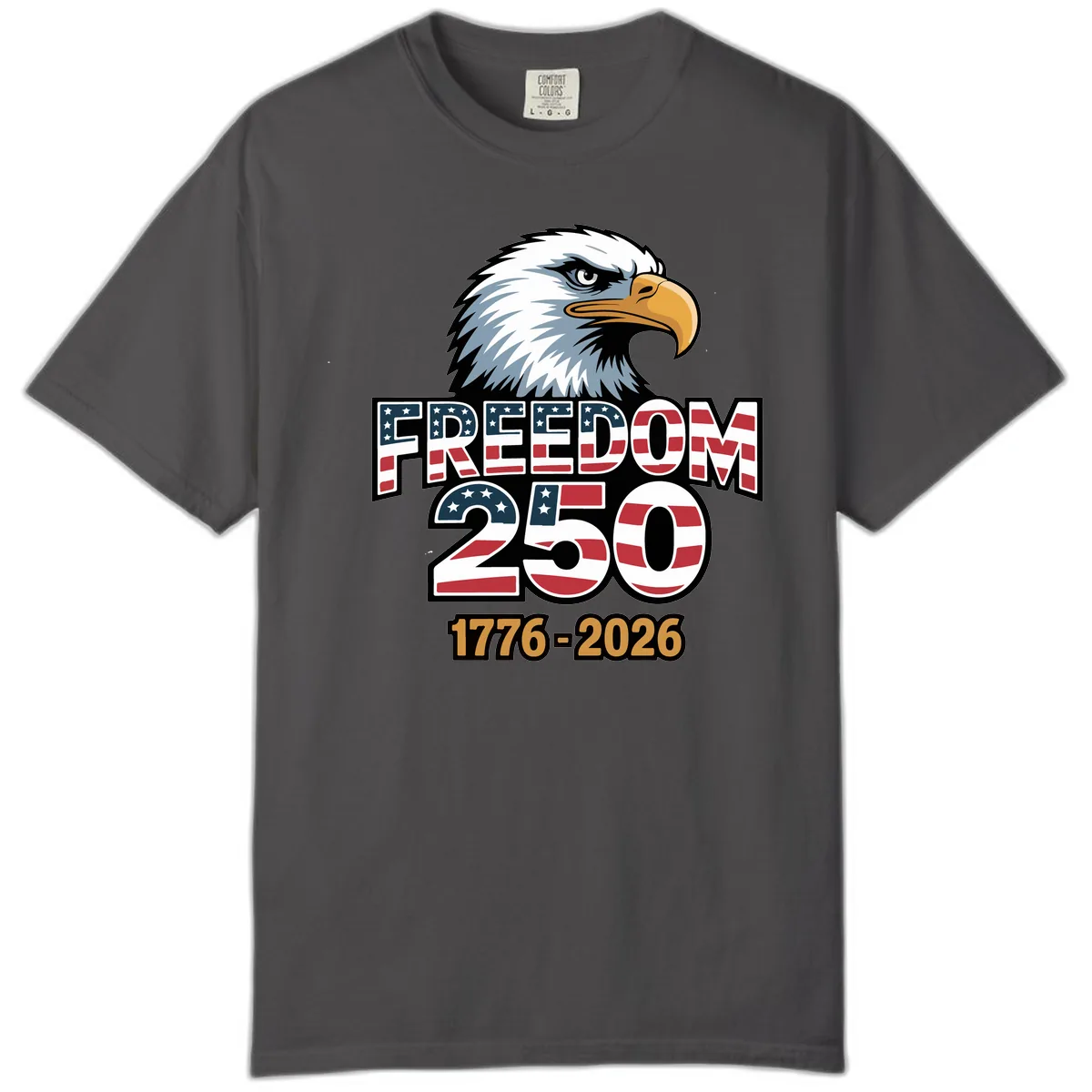Freedom 250th Anniversary Celebration Comfort Color in Graphite